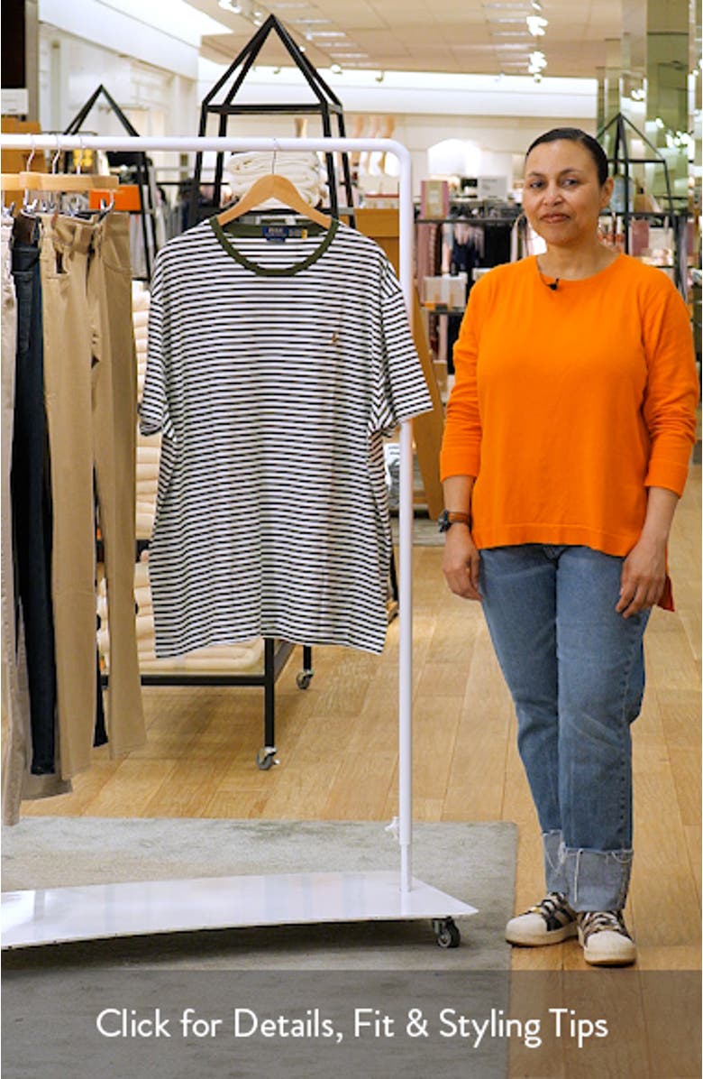 Classic Fit Stripe Cotton T-Shirt, sales video thumbnail