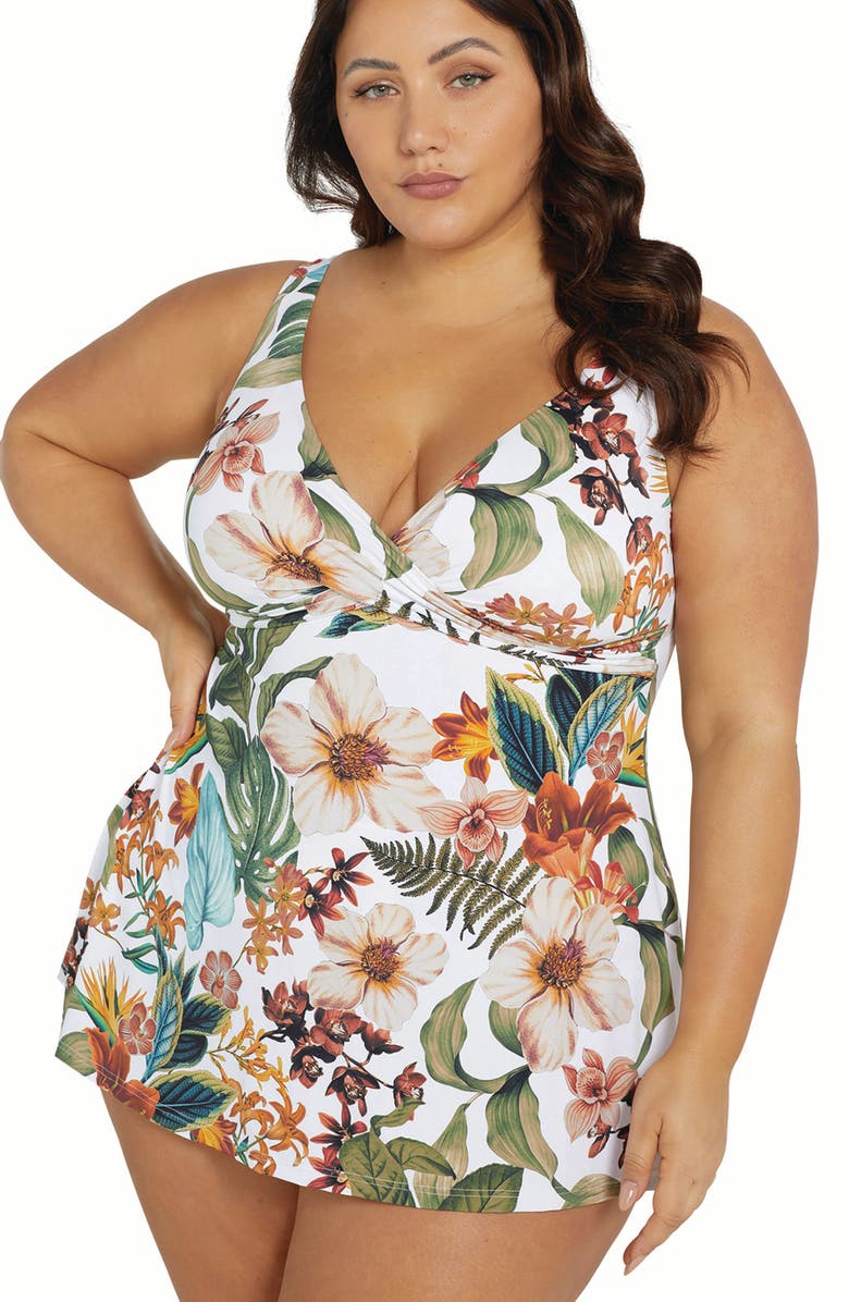 Artesands Into the Salt Delacroix Cross Front Swimdress, Alternate, color, 