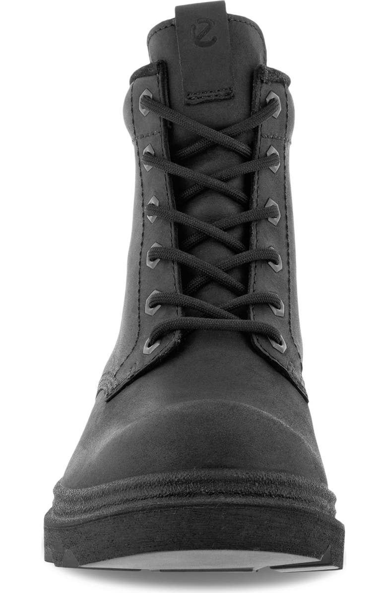 ECCO Grainer Lace-Up Leather Combat Boot, Alternate, color,