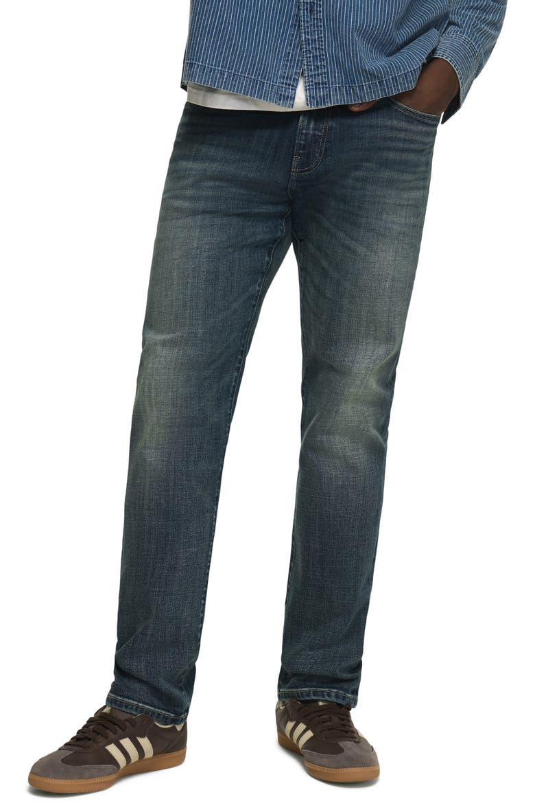 410 Athletic Straight Leg Jeans, Main, color, LST WKND BLUE