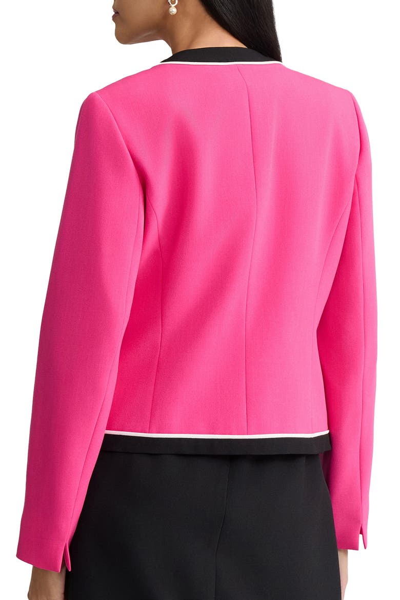 Colorblock Open Front Cardigan, Alternate, color, PINK PERFECTION MULTI