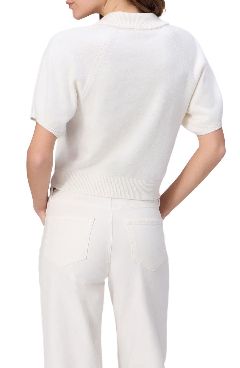 PAIGE Birch Polo Sweater, Alternate, color, Ivory