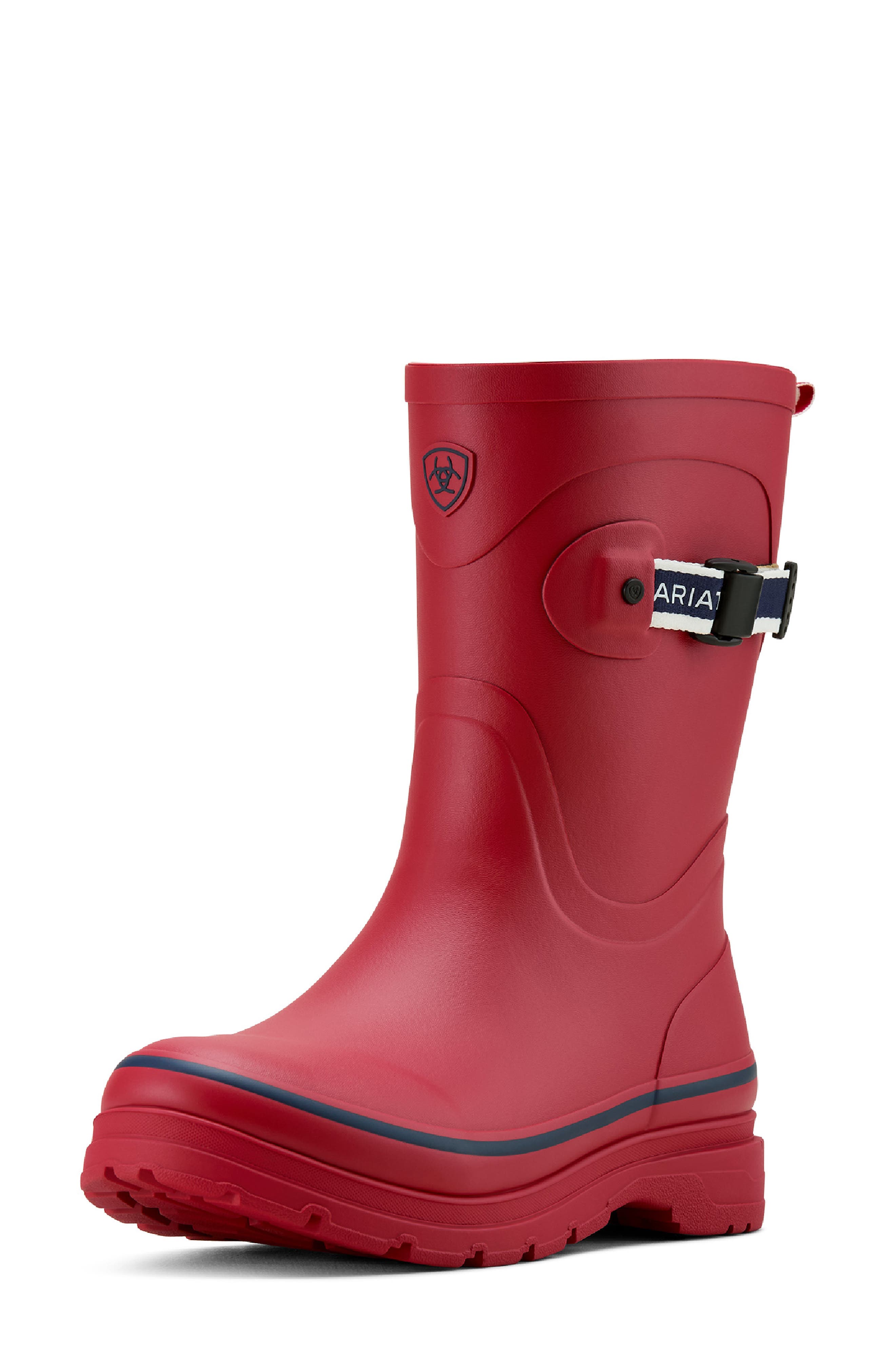 Ariat Kelmarsh Waterproof Mid Rubber Boot, Alternate, color, Red