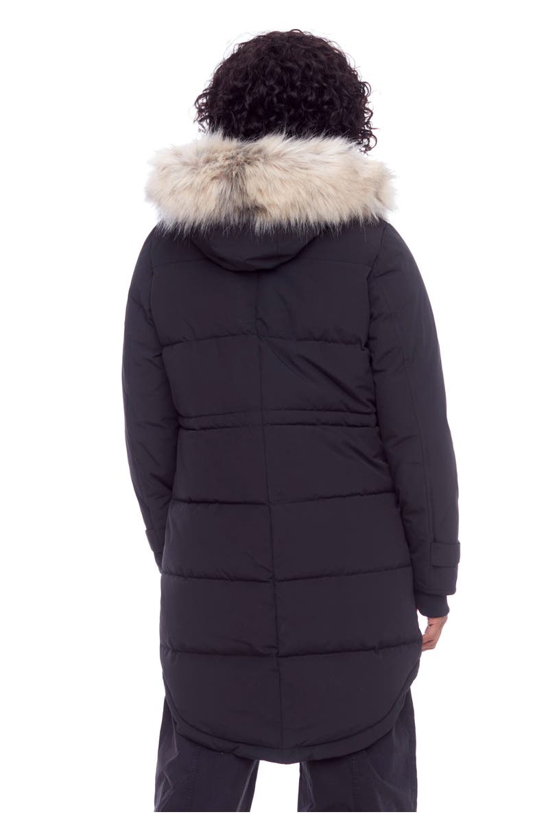 Alpine North UKON - Vegan Down Drawstring Winter Parka, Alternate, color, Black