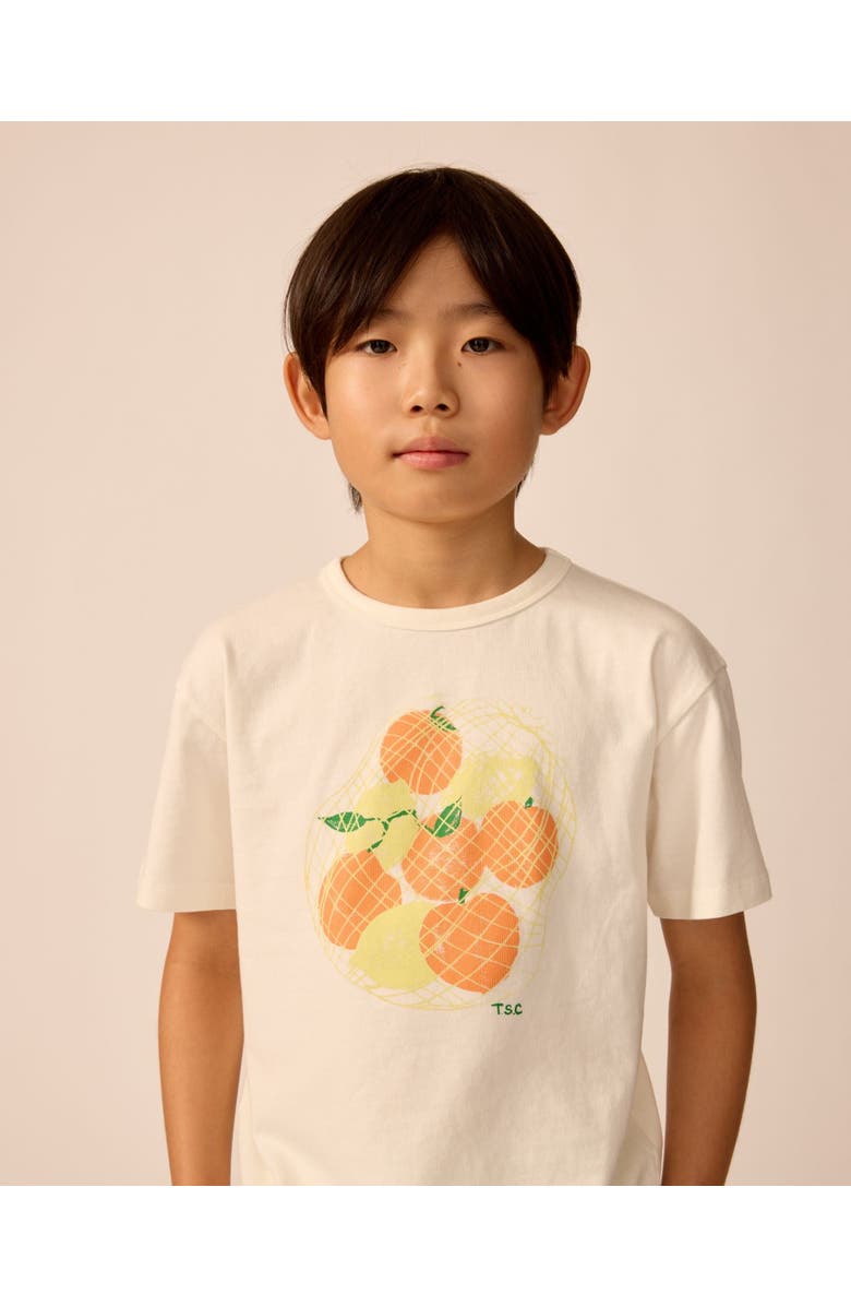 The Sunday Collective Organic Weekend Tee, Alternate, color, White Mixed Fruit