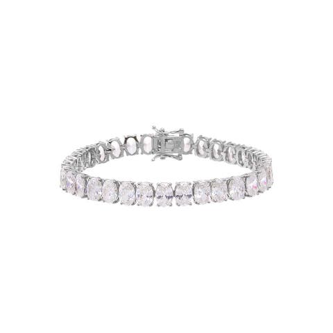 Classic Oval CZ Tennis Bracelet
