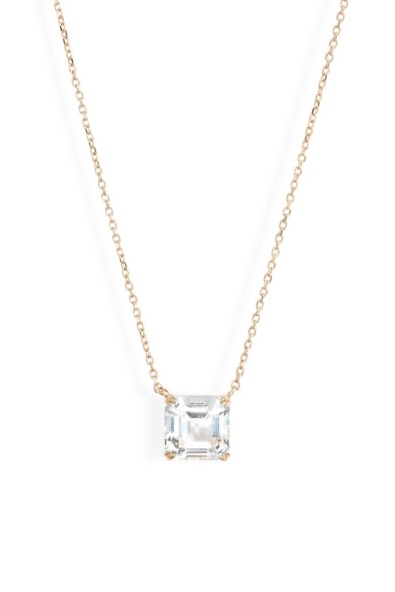 Jac + Jo Harper Topaz Pendant Necklace, Main, color, YELLOW GOLD