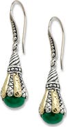 SAMUEL B. Sterling Silver & 18K Gold Drop Earrings