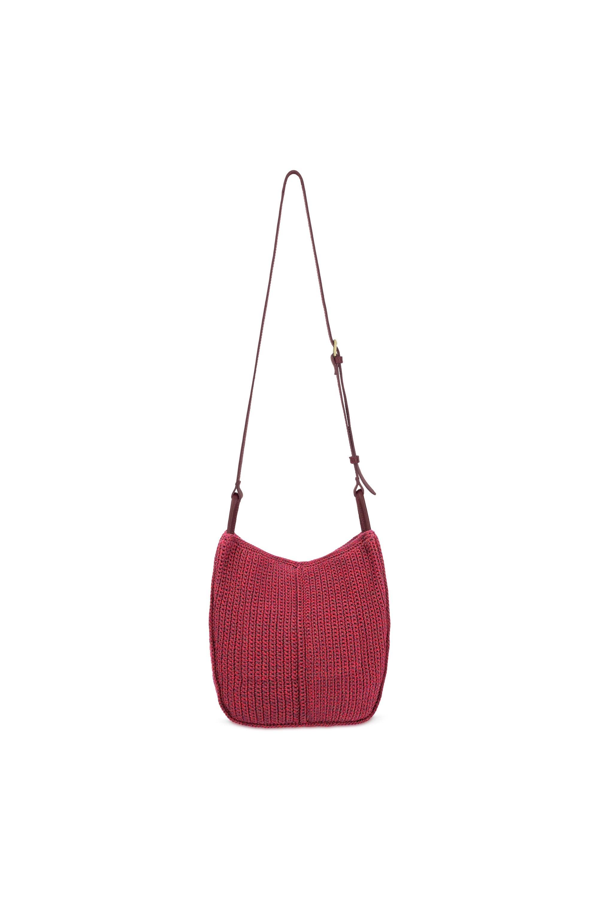 Los Feliz Crossbody Crochet Bag, Alternate, color, Black Cherry Static