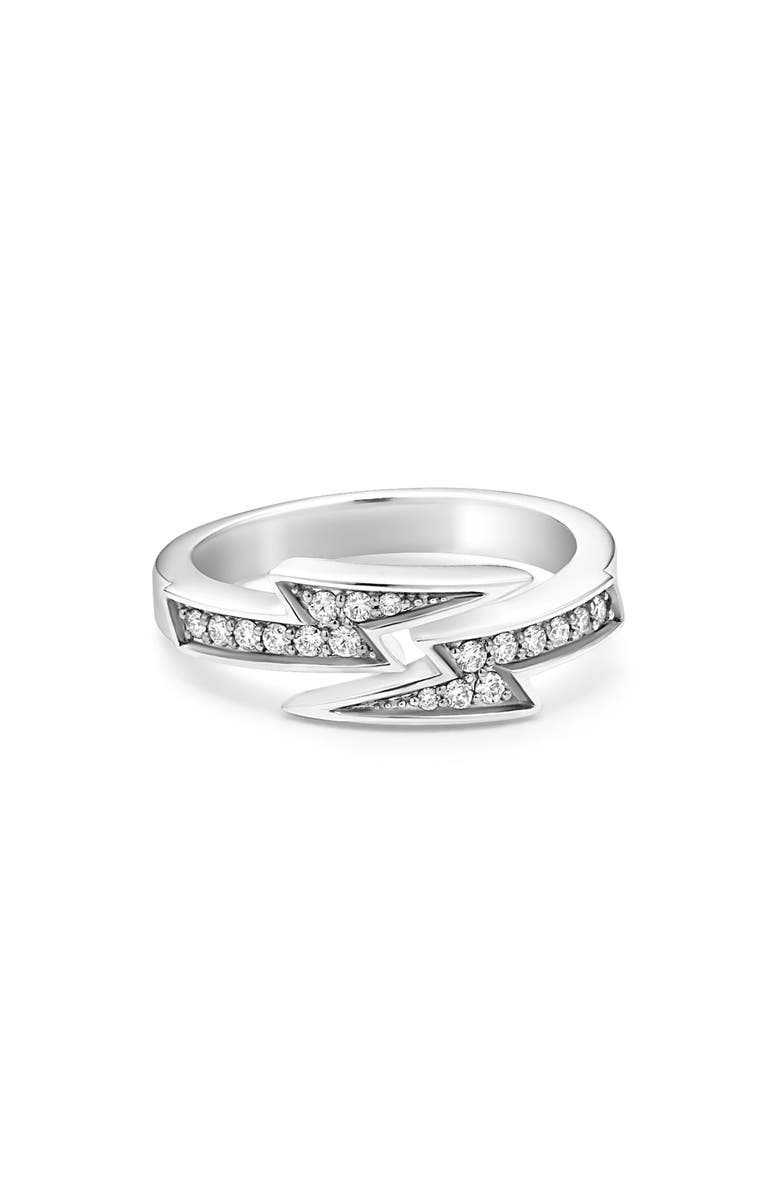 LAGOS Caviar Spark Lightning Bolt Diamond Ring, Alternate, color, Silver