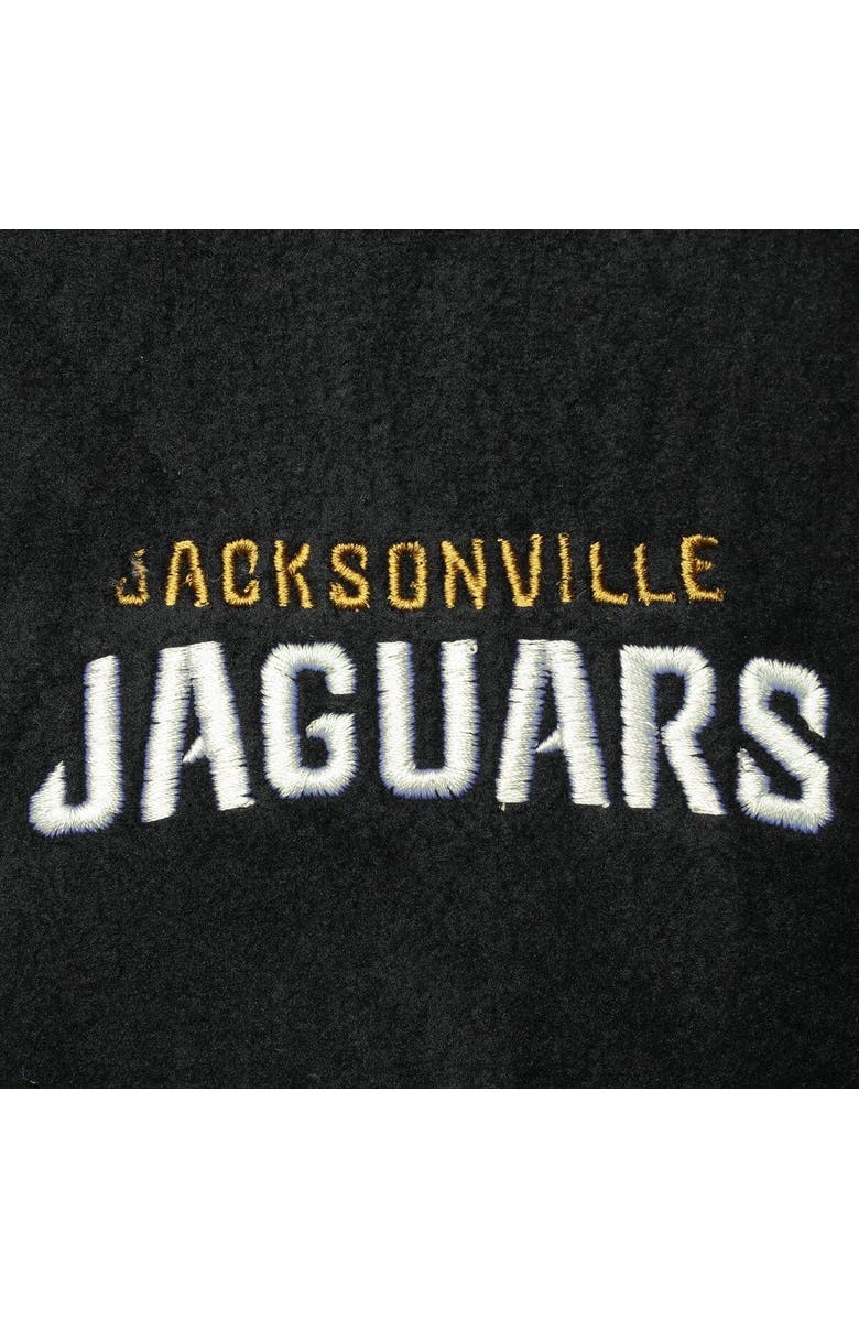 DUNBROOKE Men's Black Jacksonville Jaguars Houston Fleece Full-Zip Vest, Alternate, color,