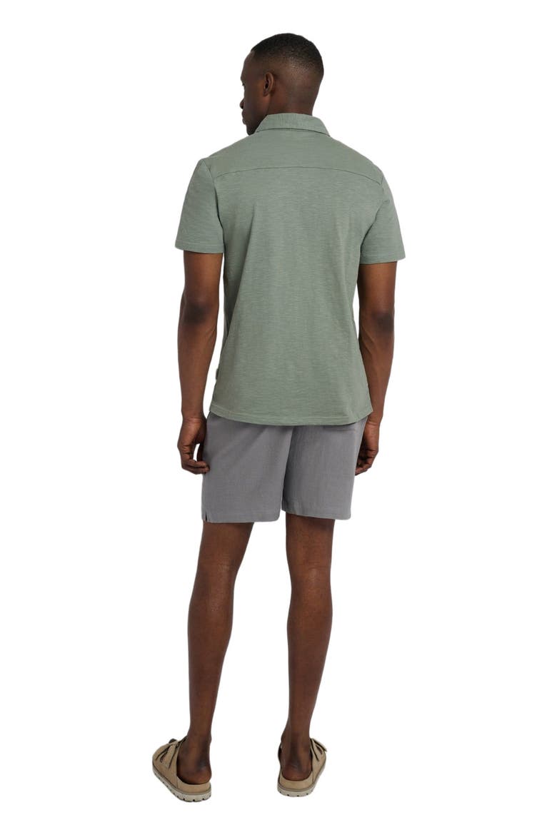 Classic Pull On Linen Short 6", Alternate, color, CHARCOAL GRAY