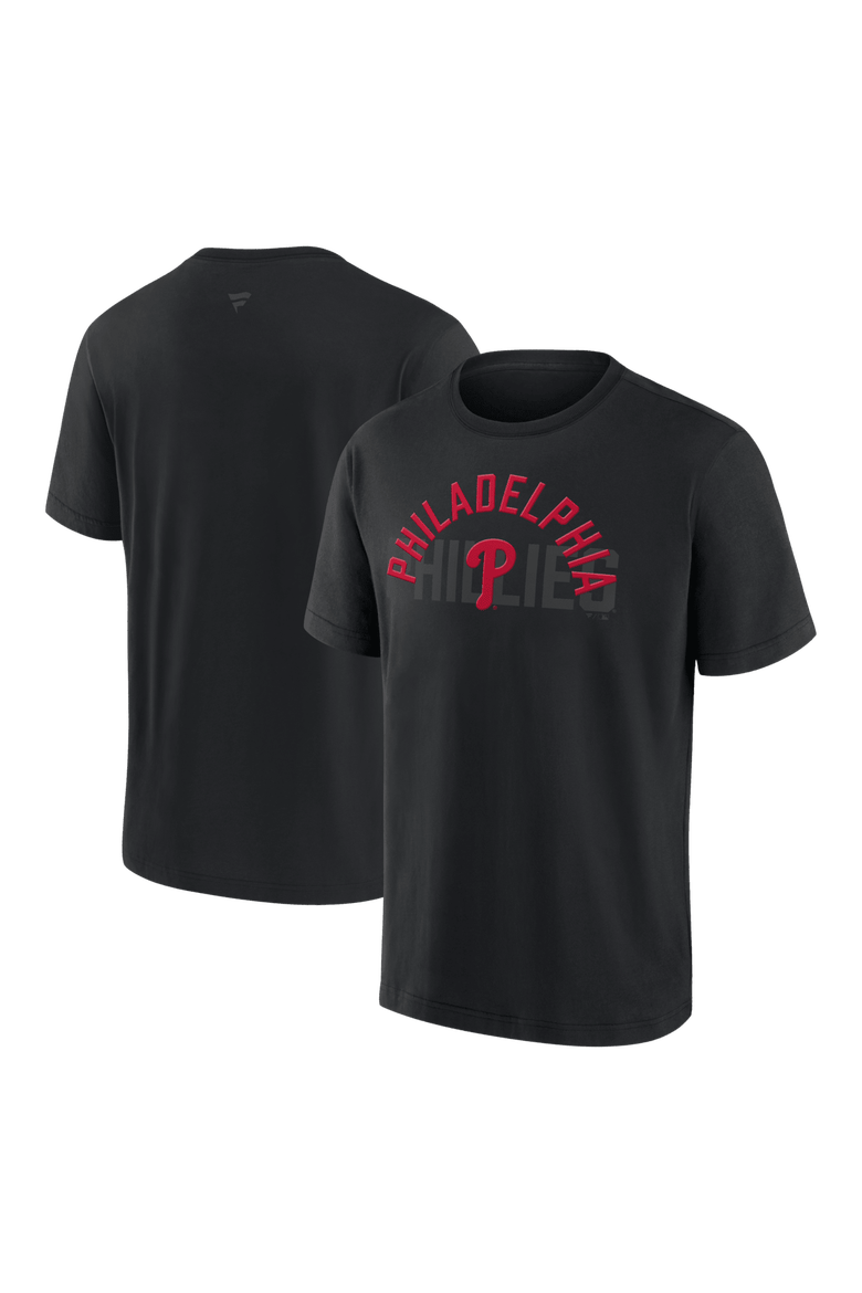 Men's Fanatics  Philadelphia Phillies Black Out Heavyweight T-Shirt, Main, color, Black