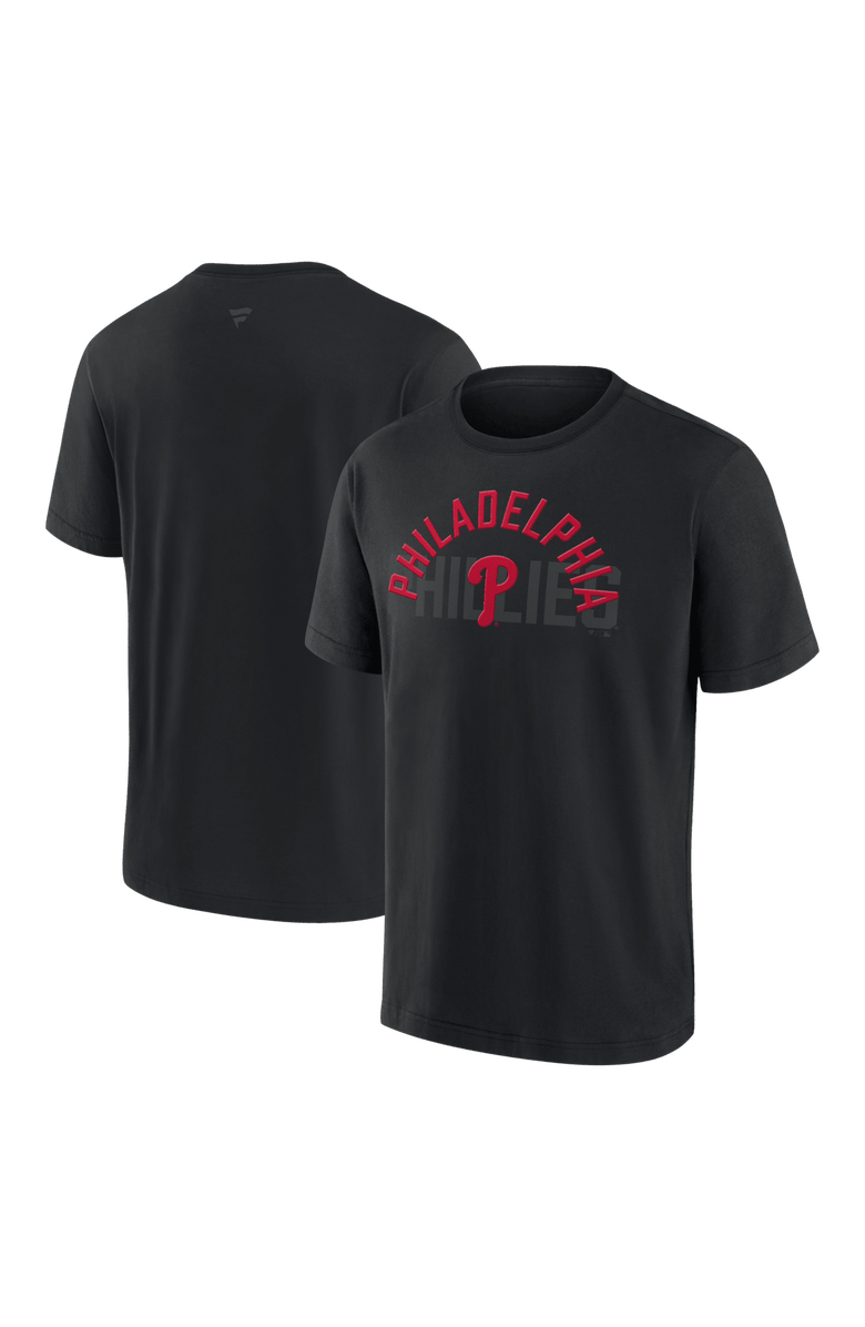 FANATICS Men's Fanatics Philadelphia Phillies Black Out Heavyweight T-Shirt, Main, color, Black