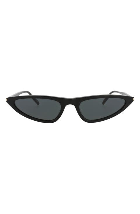 55mm Polarized Cat Eye Sunglasses