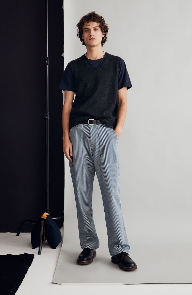 Madewell Baggy Surplus Pants, Alternate, color, Haverford Stripe