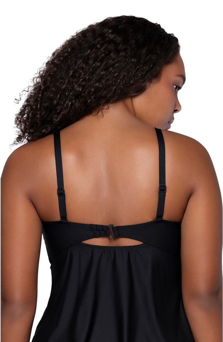 Sunsets Escape Tori Tankini Swimsuit Top, Alternate, color, Black