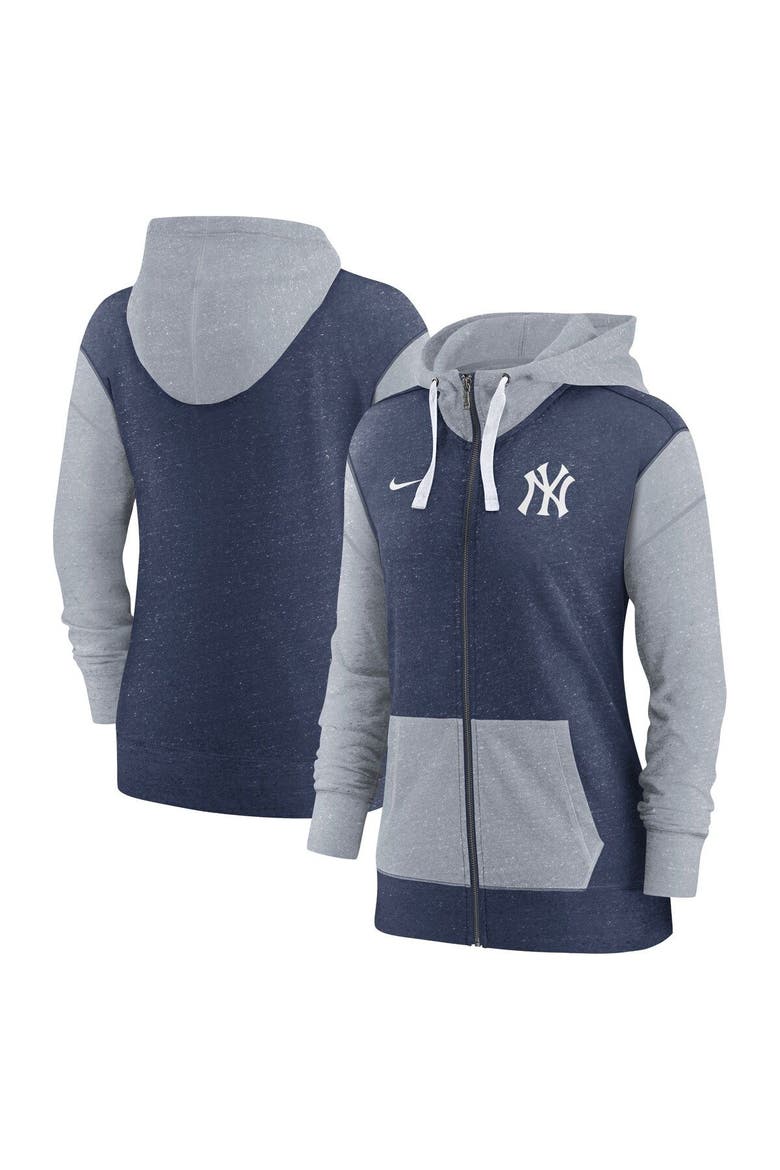Women's Nike Navy New York Yankees Full-Zip Hoodie, Main, color, Navy