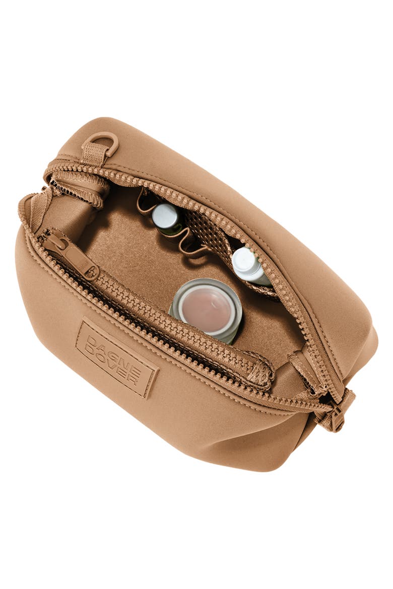 Hunter Small Neoprene Toiletry Bag, Alternate, color, CAMEL