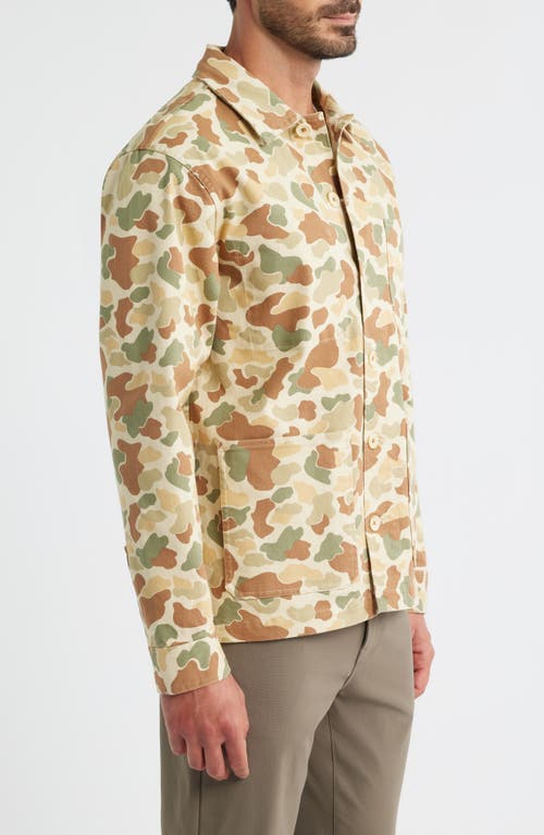 Free Fly Folly Stretch Cotton Twill Chore Coat In Green