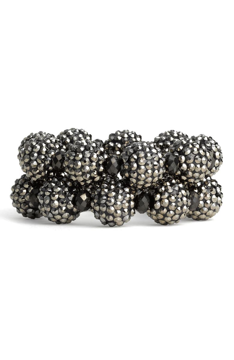 Cara Accessories Bauble Stretch Bracelet, Main, color,