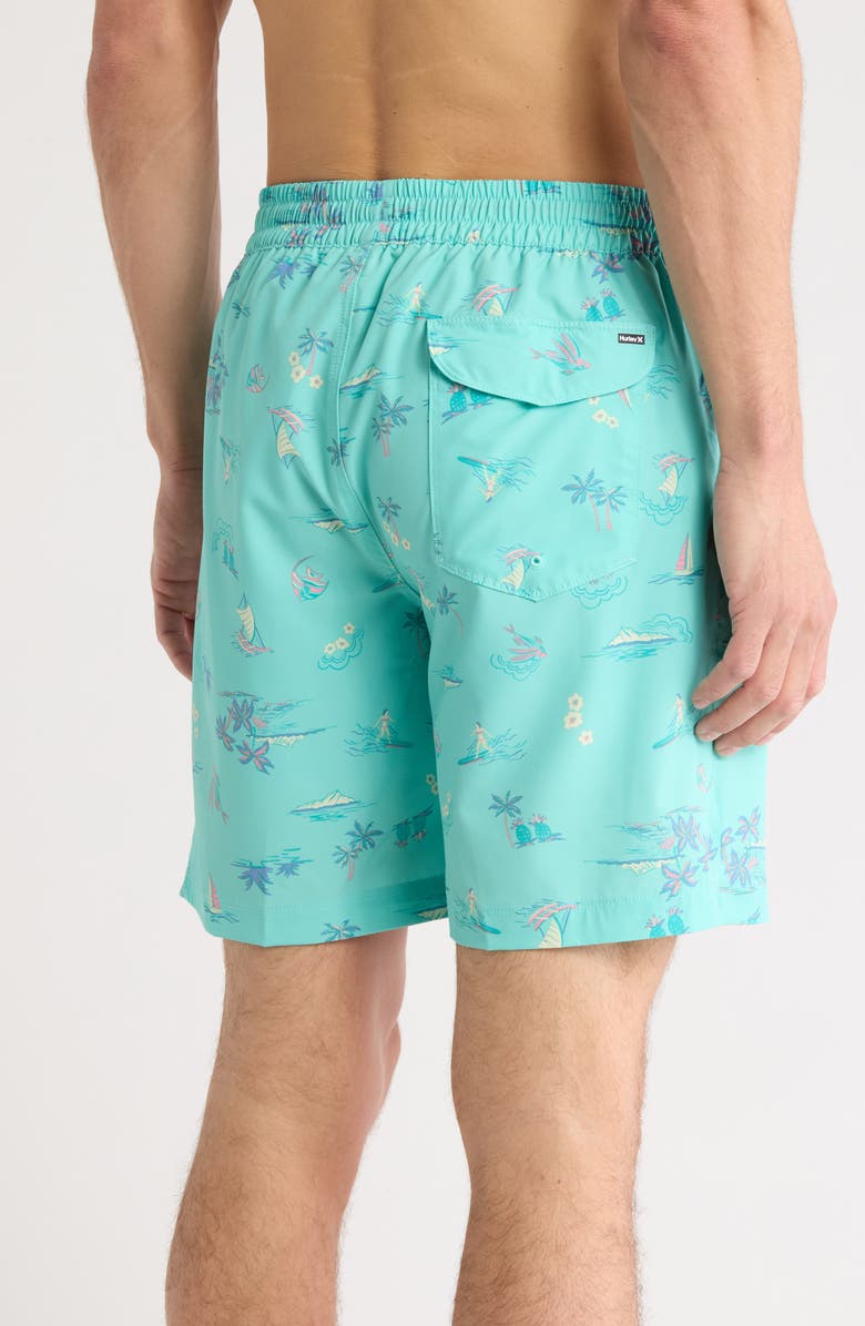Hurley Lafitenia Volley Swim Shorts, Alternate, color, Tropical Mist