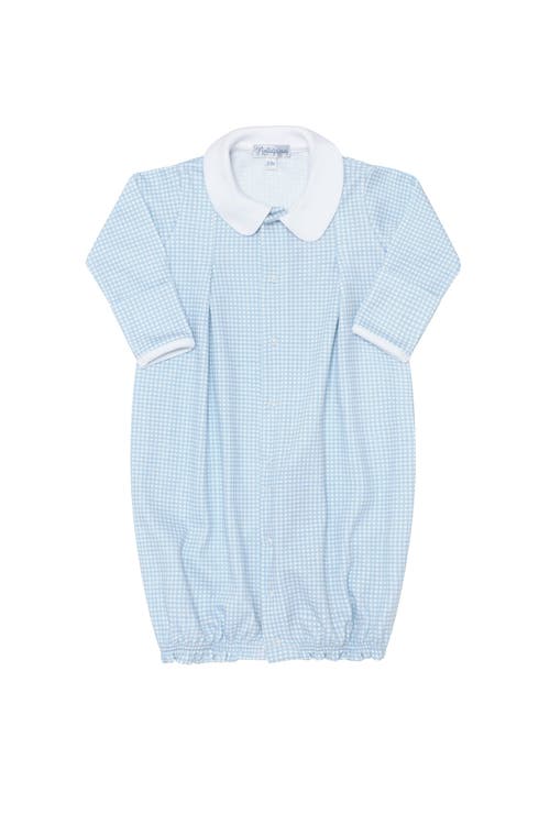 Nellapima Blue Gingham Converter Gown In Blue