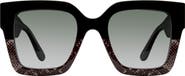 Stuart Weitzman 51mm Gradient Square Sunglasses