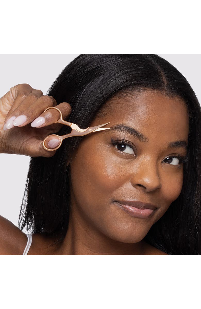 TWEEZERMAN Rose Gold Brow Shaping Scissors & Brush Set, Alternate, color, Rose Gold