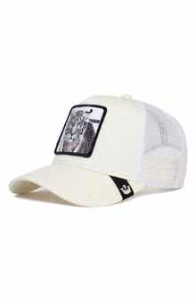 The White Tiger Patch Trucker Hat