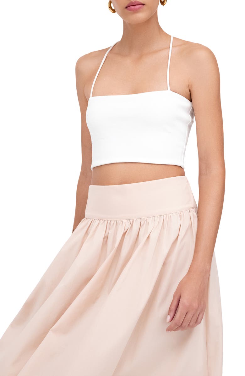 Marcella Raven Cotton Poplin Maxi Skirt, Alternate, color, Light Beige