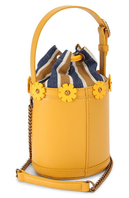 KURT GEIGER KURT GEIGER LONDON SMALL CHELSEA LEATHER BUCKET BAG