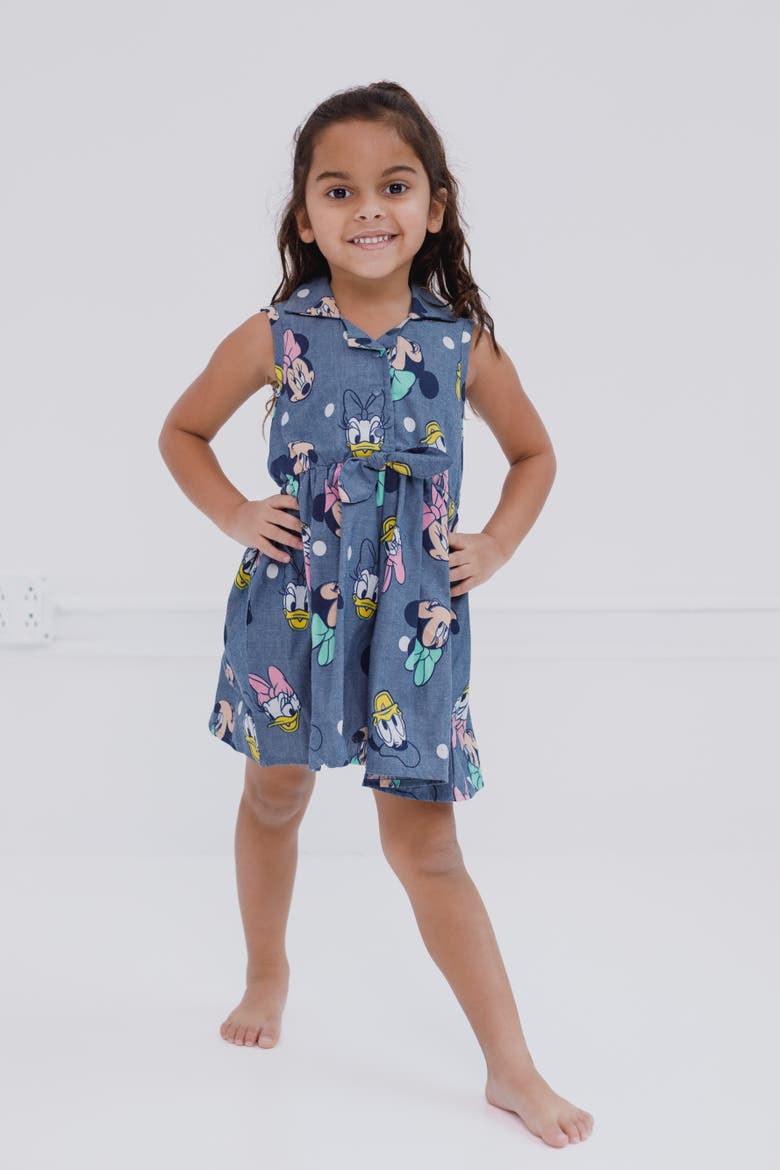 Mickey Mouse & Friends Chambray Dress, Alternate, color, Mickey Friends Blue