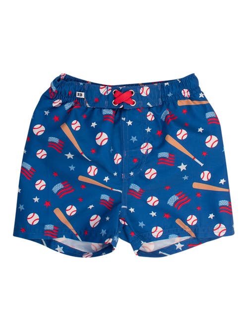 Shop Ruggedbutts Baby Upf50+ Americana Swim Trunks