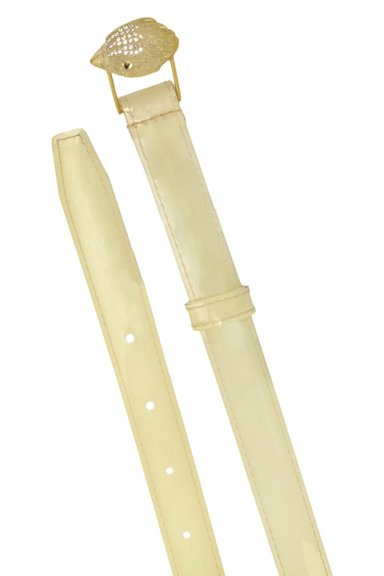 Crystal Eagle Buckle Belt, Alternate, color, PALE YELLOW