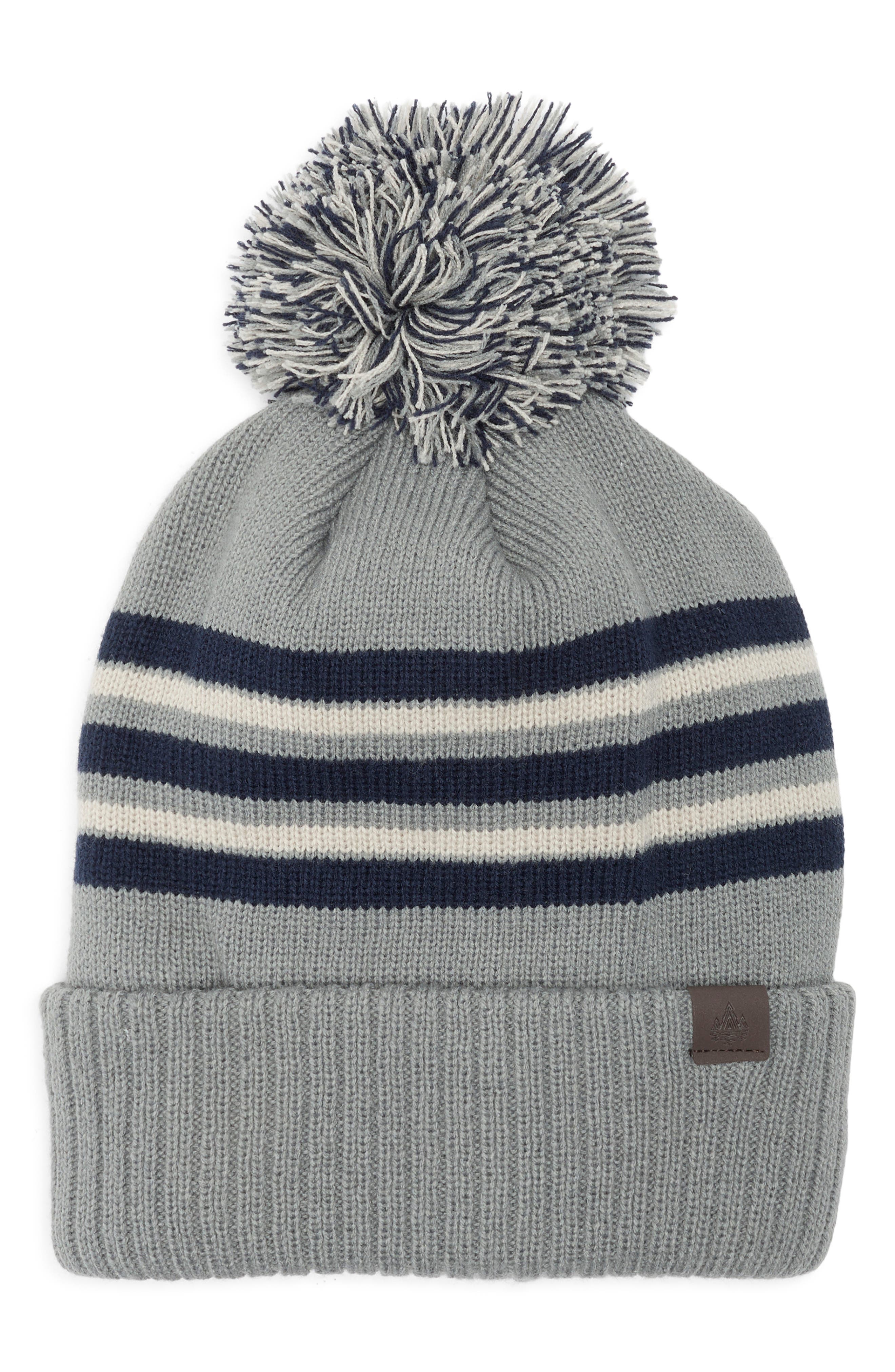 Rainforest Stripe Pom Pom Beanie