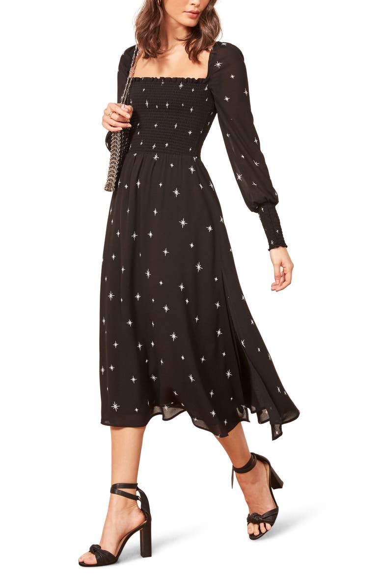 Rowan Midi Dress, Main, color, CONSTELLATION
