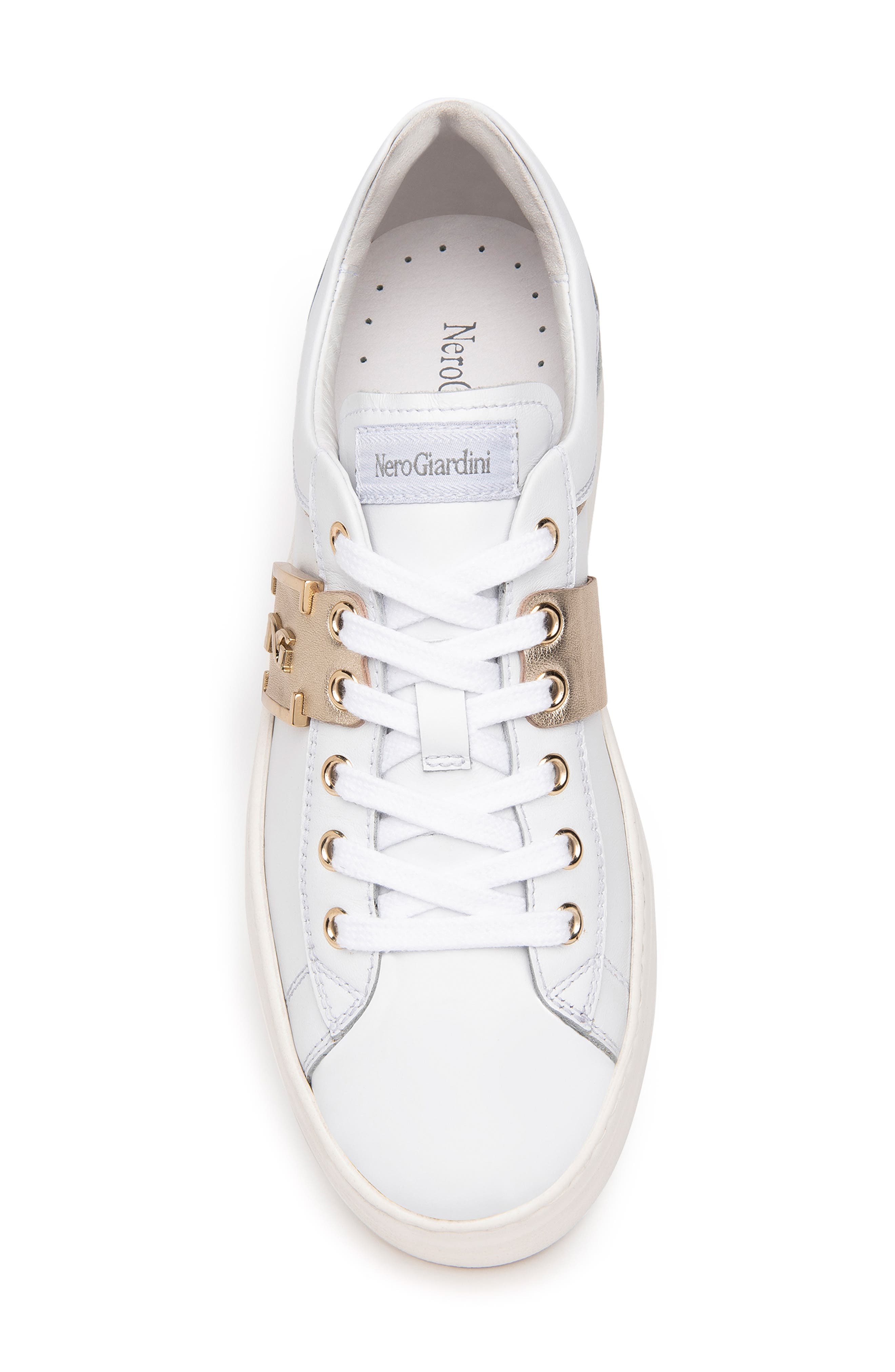 NeroGiardini Logo Plate Platform Sneaker, Alternate, color, 