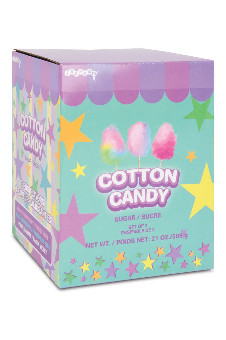 Set of 3 Fruity Cotton Candy Floss, Main, color, MULTI