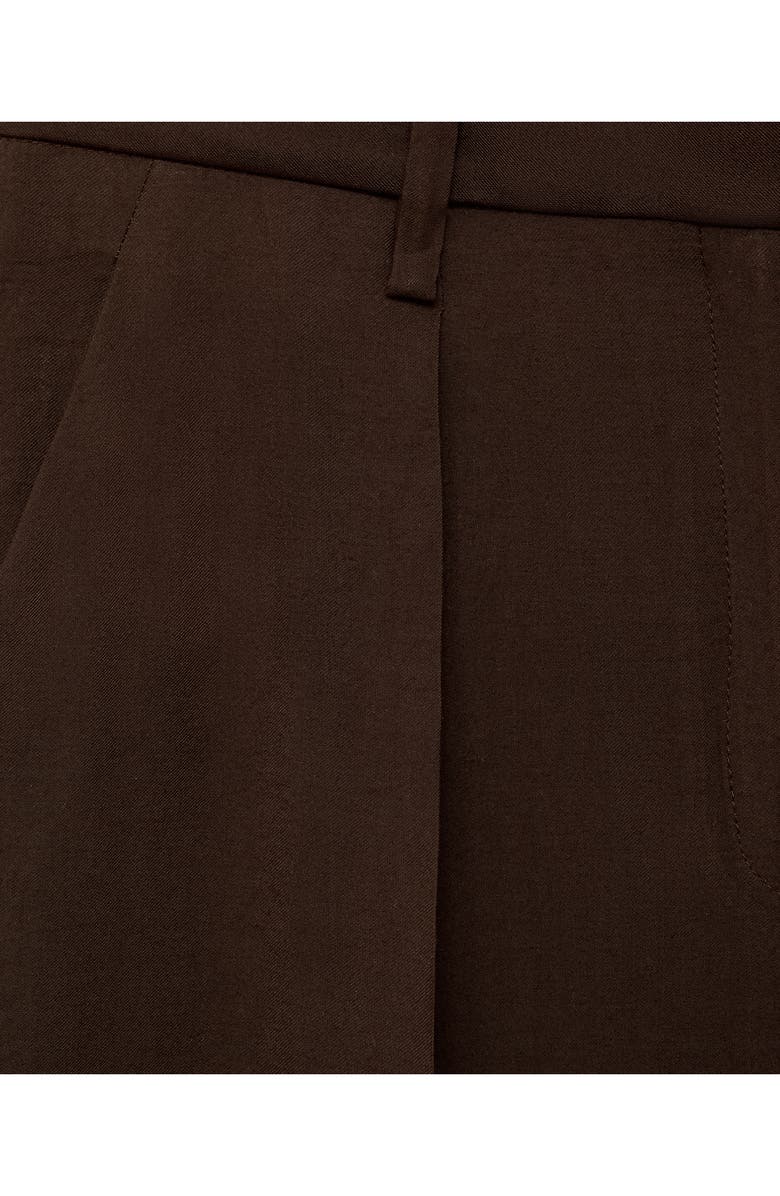 MANGO Pleated Wide Leg Pants, Alternate, color,