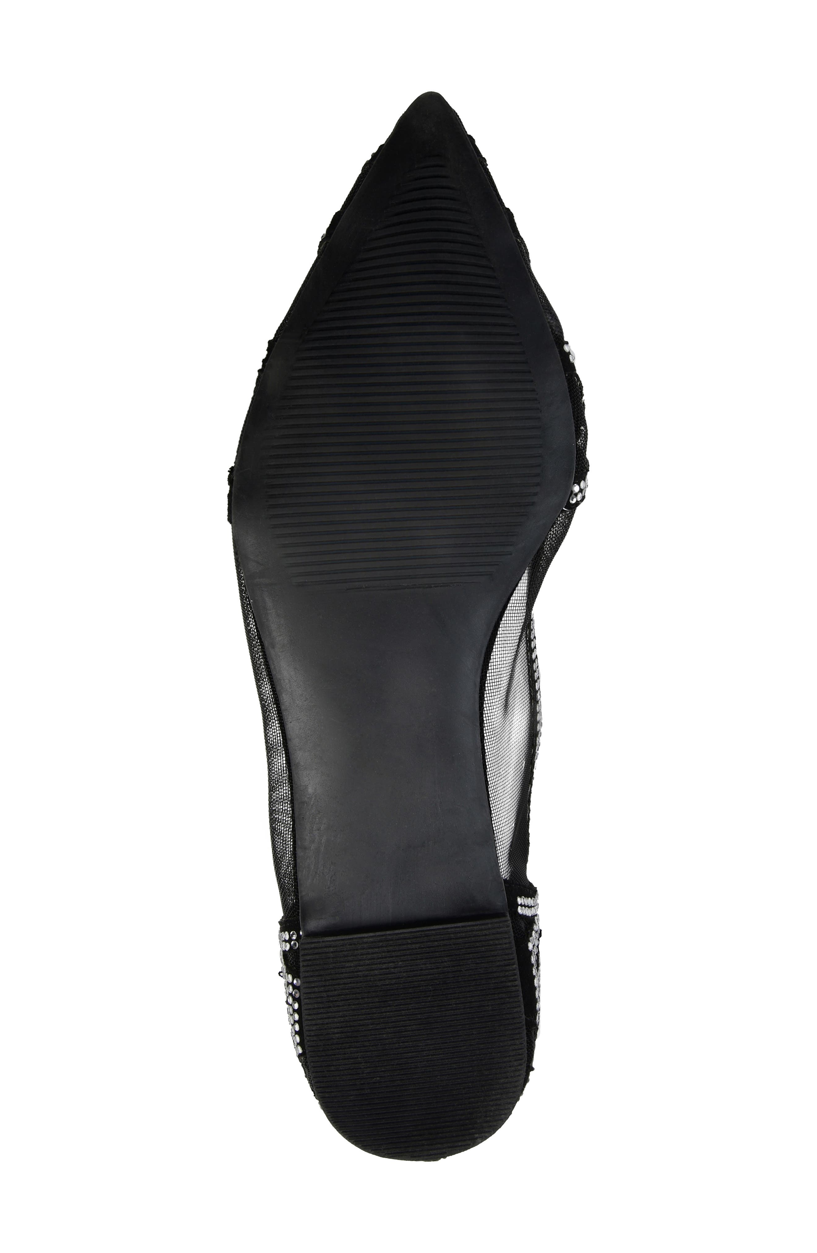 Journee Collection Batavia Rhinestone Flat, Alternate, color, Black