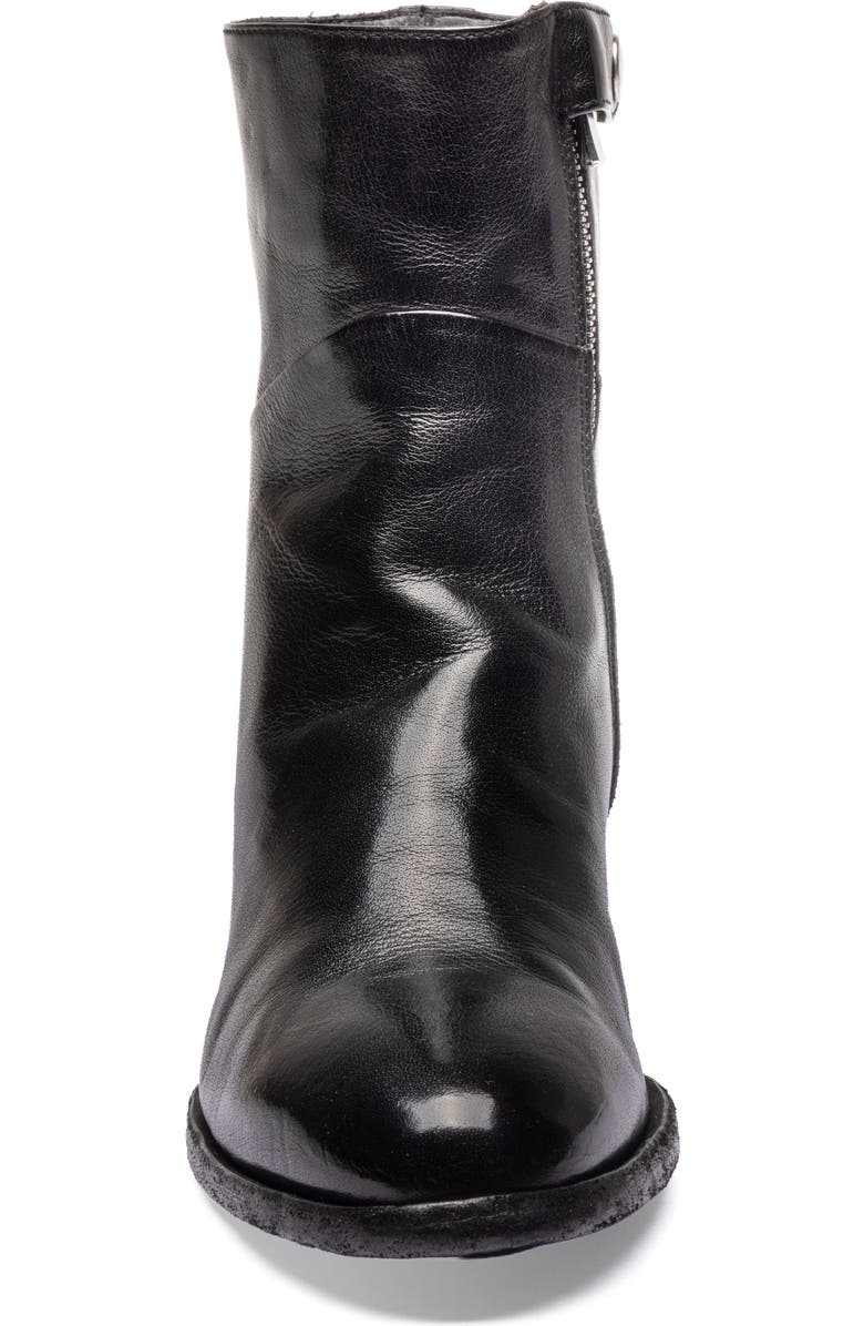 Officine Creative Denner 107 Leather Almond-Toe Bootie, Alternate, color, Black