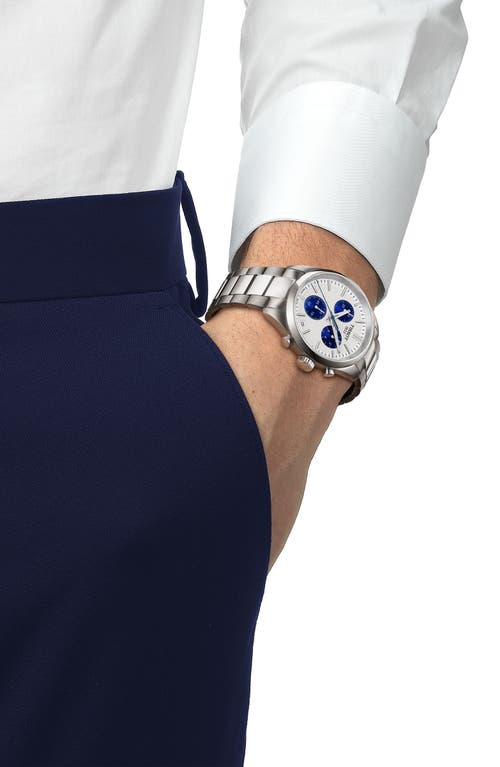 Tissot Pr 100 Chronograph Bracelet Watch, 40mm In Gray