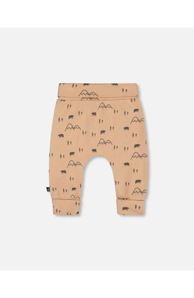 Deux par Deux Baby Boy's Organic Cotton Evolutive Pant Sand Printed Mountains, Main, color, 
