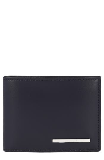 Ferragamo Crosta Polo Bifold Wallet In Blue