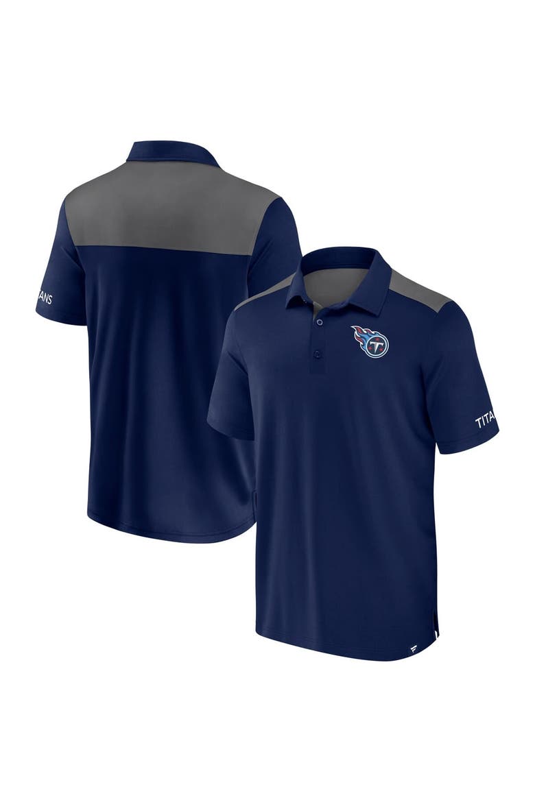 Men's Fanatics  Navy/Gray Tennessee Titans Colorblock Polo, Main, color, Navy