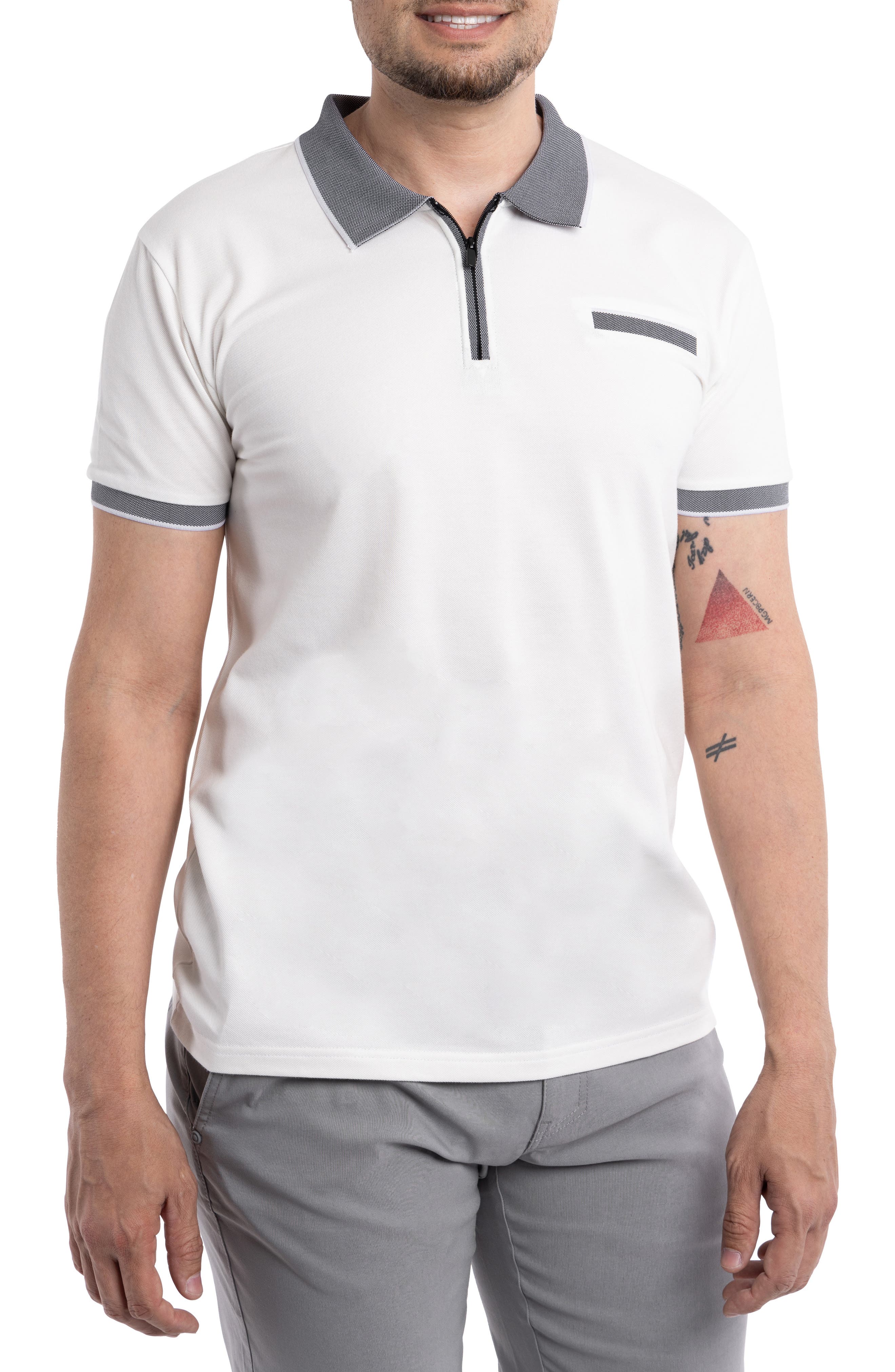XRAY Pipe Trim Knit Polo