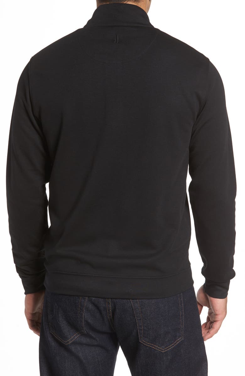johnnie-O Sully Quarter Zip Pullover, Alternate, color, Black
