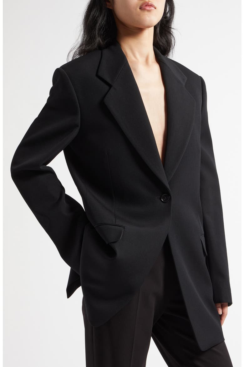 Vermont Oversize Wool Blazer, Alternate, color, BLACK