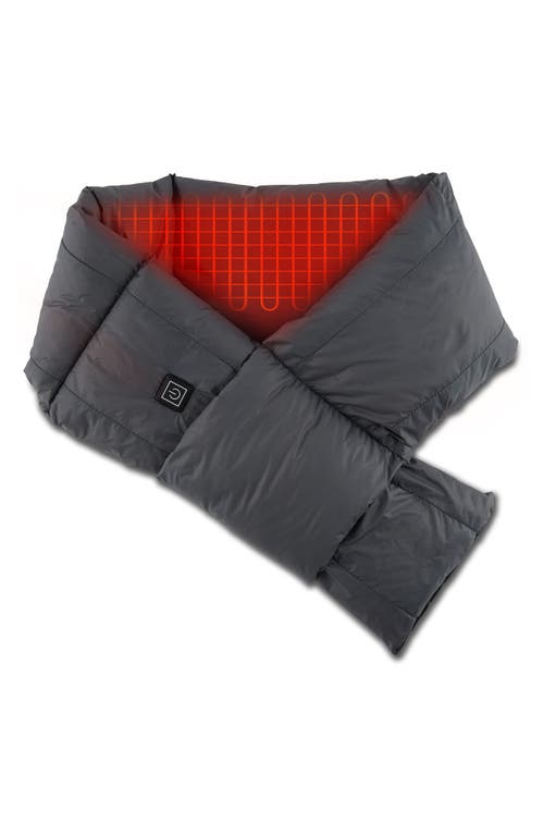Helios The Heated Coat Paffuto Heated Scarf In Gray